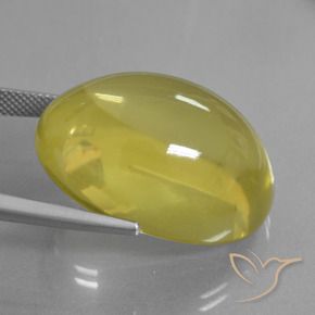 Quartz Gemstone in 27.7 x 21.1 mm Size for Sale, Quartz Stone in Light Honey Yellow Color