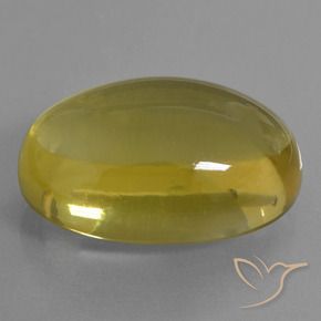 55.39 ct Yellow Quartz Stone, Natural Quartz in Oval Cabochon Shape for Sale