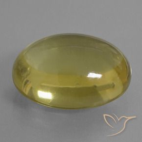 53.11 ct Yellow Quartz Stone, Natural Quartz in Oval Cabochon Shape for Sale