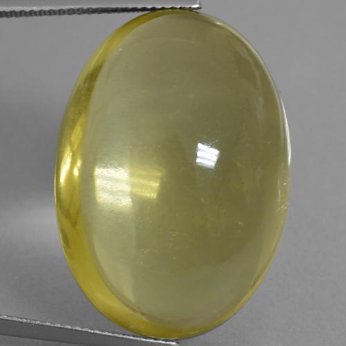 Pineapple Yellow Quartz Gem - 56.6ct Oval Cabochon (ID: 406102)