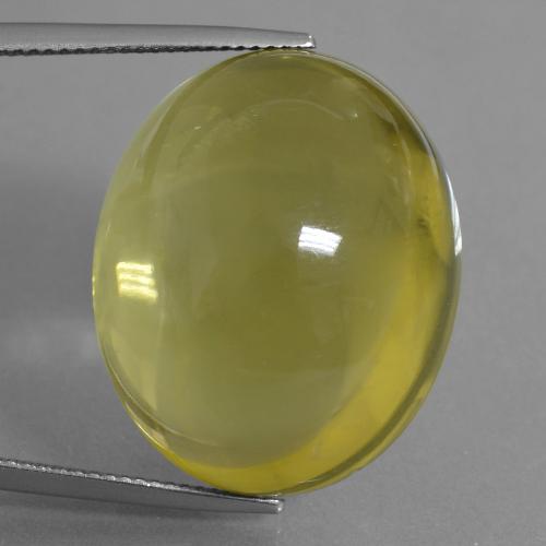 Medium Yellow Quartz Gem - 57.7ct Oval Cabochon (ID: 406104)