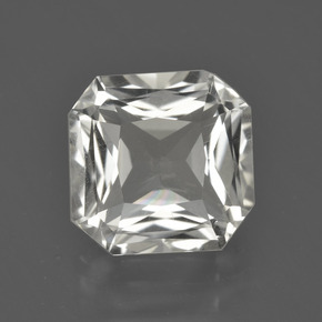 4.63 ct White Quartz Gemstone, Quartz Gem in Octagon / Scissor Cut Shape for Sale.