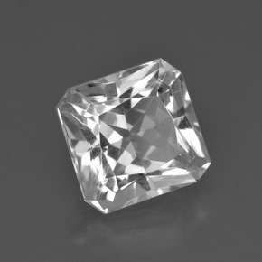 4.73 ct White Quartz Stone, Natural Quartz in Octagon / Scissor Cut Shape for Sale