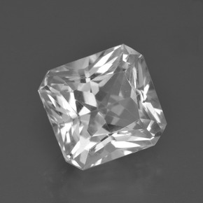 5.67 ct White Quartz Stone, Natural Quartz in Octagon / Scissor Cut Shape for Sale