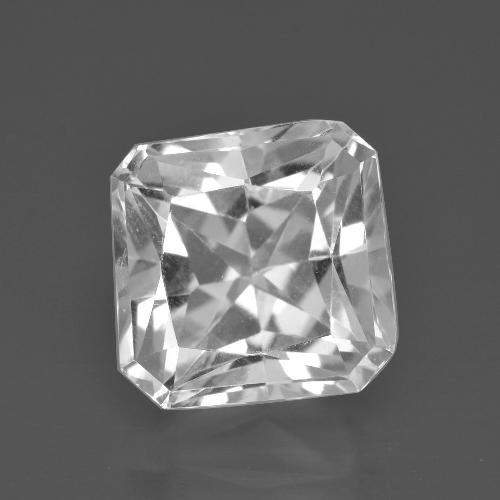 Blanc clair Quartz gemme - 6.2ct Octogone/Coupe ciseaux (ID: 407776)