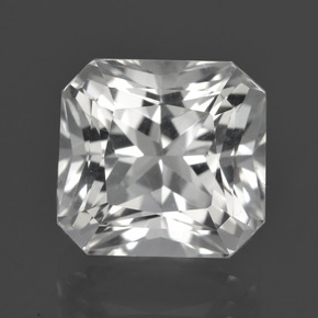 6.73 ct White Quartz Gemstone, Quartz Gem in Octagon / Scissor Cut Shape for Sale.