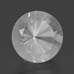 9.03 ct White Quartz Stone, Natural Quartz in Diamond-Cut Shape for Sale
