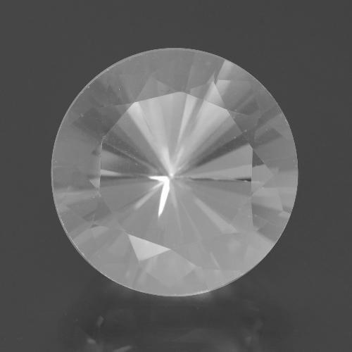 14.6mm Diamond-cut White Quartz from Brazil, Weight of 10.44ct, Natural untreated gemstone in VVS Clarity, 1pc Quartz - the Color is White, Mohs Hardness of 7 suitable for daily wear jewelry, Photo A