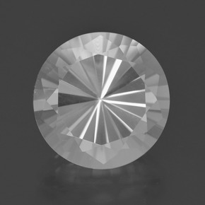 9.08 ct White Quartz Gemstone, Quartz Gem in Diamond-Cut Shape for Sale.