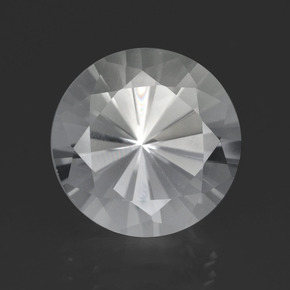 Белый Кварц Камень - 8.4ct Бриллиантовая Огранка (ID: 408367)
