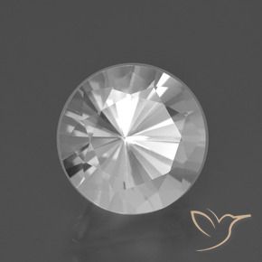 6.20 ct White Quartz Stone, Natural Quartz in Diamond-Cut Shape for Sale
