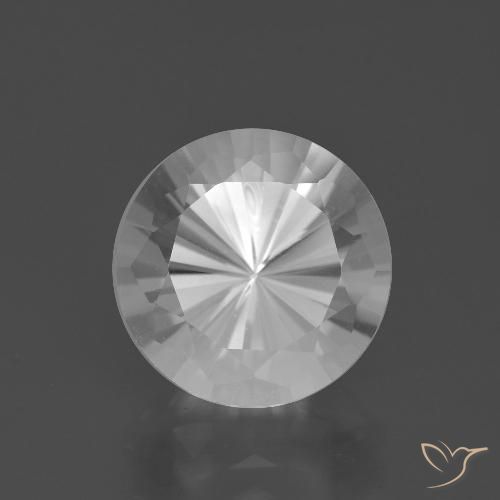 11,9mm Quarzo bianco Taglio brillante dal Brasile, peso di 5,81 ct, pietra preziosa naturale non trattati in purezza VVS, Quarzo 1pz - il colore è Bianco, durezza Mohs di 7 adatto per gioielli da indossare ogni giorno, Photo A