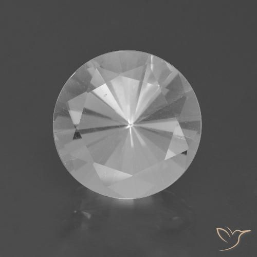 5.17ct Natural White Quartz, Round, VVS