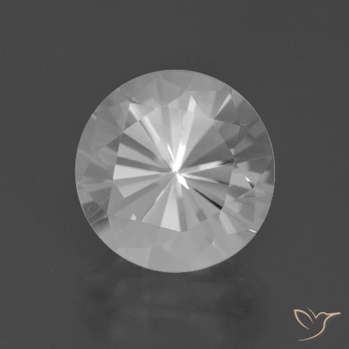 Cuarzo Blanco Corte Diamante de 11,2mm de Brasil, peso de 5.11ct, piedra preciosa No tratado de forma natural en claridad vvs, Cuarzo de 1 pieza: el color es Blanco, dureza Mohs de 7 Adecuado para joyas de uso diario, Photo A