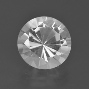 White Quartz Gem - 5ct Diamond-Cut (ID: 408615)
