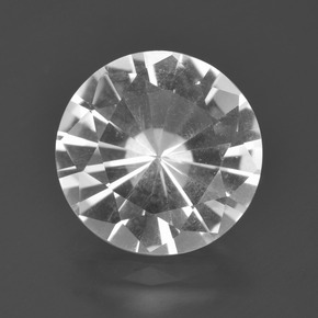 5.03 ct White Quartz Gemstone, Quartz Gem in Diamond-Cut Shape for Sale.