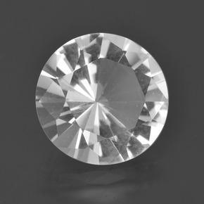 5.03 ct White Quartz Stone, Natural Quartz in Diamond-Cut Shape for Sale