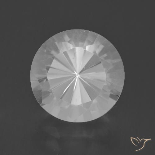 Quartz blanc 5,81 ct, taille diamant 11,7 mm du Brésil, Photo A