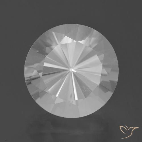 6.89ct Natural White Quartz, Round, VVS