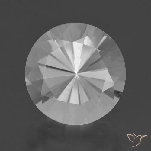 7.29ct Natural White Quartz, Round, VVS