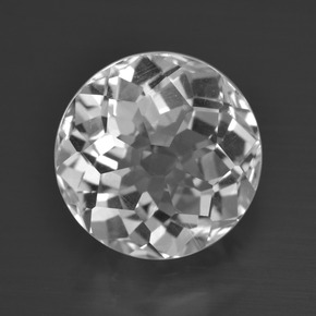White Quartz Gem - 7.4ct Round Petal Cut (ID: 413198)