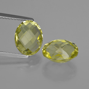 2.2ct Oval Checkerboard (double sided) Lemon Quartz Gem for sale 2.2ct Oval Checkerboard (double sided) Lemon Quartz Gem (ID: 416736)