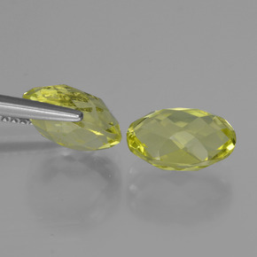 Quartz Gemstones in 10 x 8 mm (calibrated) Size for Sale, Quartz Stones in Medium Yellow Color