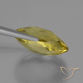 Quartz Gemstone in 20 x 15 mm (calibrated) Size for Sale, Quartz Stone in Light Yellow Color