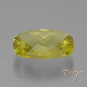 14.91 ct Yellow Quartz Stone, Natural Quartz in Cushion Checkerboard (double sided) Shape for Sale
