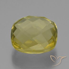 28.09 ct Yellow Quartz Stone, Natural Quartz in Cushion Checkerboard (double sided) Shape for Sale