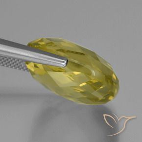 Quartz Gemstone in 19 x 19 mm (calibrated) Size for Sale, Quartz Stone in Light Yellow Color