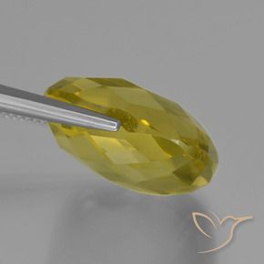 Quartz Gemstone in 19 x 19 mm (calibrated) Size for Sale, Quartz Stone in Pineapple Yellow Color