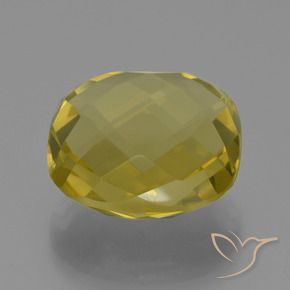 24.24 ct Yellow Quartz Stone, Natural Quartz in Cushion Checkerboard (double sided) Shape for Sale