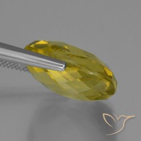 Quartz Gemstone in 19 x 19 mm (calibrated) Size for Sale, Quartz Stone in Light Yellow Color
