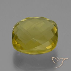28.20 ct Yellow Quartz Stone, Natural Quartz in Cushion Checkerboard (double sided) Shape for Sale