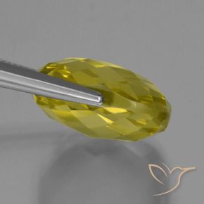 Quartz Gemstone in 19 x 19 mm (calibrated) Size for Sale, Quartz Stone in Light Yellow Color