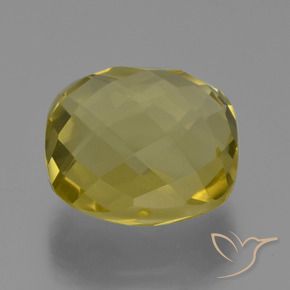 27.43 ct Yellow Quartz Stone, Natural Quartz in Cushion Checkerboard (double sided) Shape for Sale