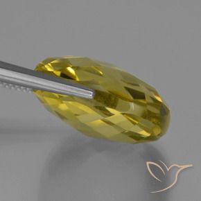 Quartz Gemstone in 19 x 19 mm (calibrated) Size for Sale, Quartz Stone in Pineapple Yellow Color