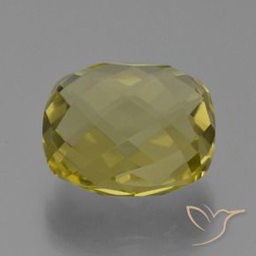 25.97 ct Yellow Quartz Stone, Natural Quartz in Cushion Checkerboard (double sided) Shape for Sale