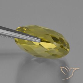Quartz Gemstone in 19 x 19 mm (calibrated) Size for Sale, Quartz Stone in Pineapple Yellow Color