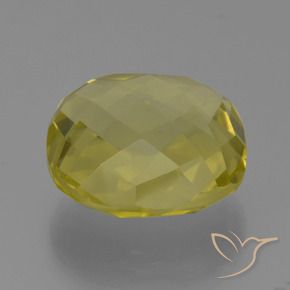 27.25 ct Yellow Quartz Stone, Natural Quartz in Cushion Checkerboard (double sided) Shape for Sale