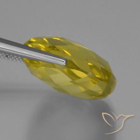 Quartz Gemstone in 19 x 19 mm (calibrated) Size for Sale, Quartz Stone in Light Yellow Color