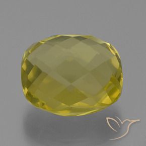 25.93 ct Yellow Quartz Stone, Natural Quartz in Cushion Checkerboard (double sided) Shape for Sale