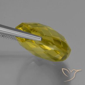 Quartz Gemstone in 19 x 19 mm (calibrated) Size for Sale, Quartz Stone in Pineapple Yellow Color