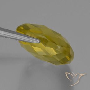 Quartz Gemstone in 19 x 19 mm (calibrated) Size for Sale, Quartz Stone in Pineapple Yellow Color