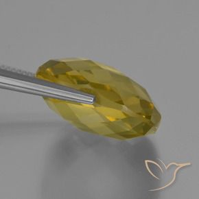 Quartz Gemstone in 19 x 19 mm (calibrated) Size for Sale, Quartz Stone in Light Yellow Color