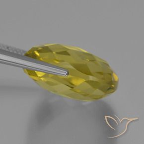 Quartz Gemstone in 19 x 19 mm (calibrated) Size for Sale, Quartz Stone in Light Yellow Color