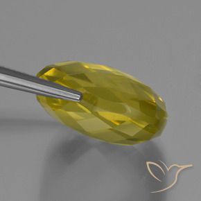 Quartz Gemstone in 19 x 19 mm (calibrated) Size for Sale, Quartz Stone in Light Yellow Color