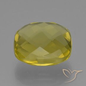 27.04 ct Yellow Quartz Stone, Natural Quartz in Cushion Checkerboard (double sided) Shape for Sale