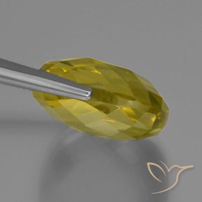 Quartz Gemstone in 19 x 19 mm (calibrated) Size for Sale, Quartz Stone in Pineapple Yellow Color